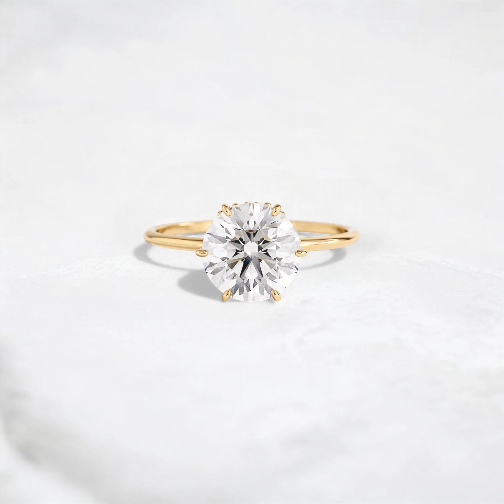 2ct-golden-round-cut-moissanite-diamond-engagement-ring-yellow-gold-gemfora-1
