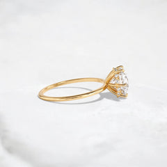 2ct-golden-round-cut-moissanite-diamond-engagement-ring-yellow-gold-gemfora-3