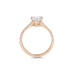 2ct Marquise Cut Lab Grown Diamond Pave Engagement Ring
