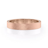 4mm Round Cut Moissanite Men's Diamond Matte Wedding Band