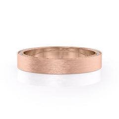 4mm Round Cut Moissanite Men's Diamond Matte Wedding Band