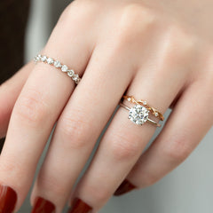 The Ashley Set With A 1 Carat Round Lab Diamond