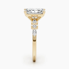 4ct Radiant G- VS Lab Grown Diamond Dainty Engagement Ring