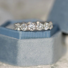 2.7mm Round Brilliant Cut Full Eternity Diamond Wedding Band