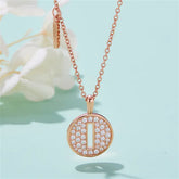 " I " Letter Moissanite Diamond Necklace for Women
