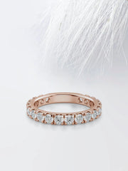 Round Cut Moissanite 3/4 Eternity Diamond Wedding Band