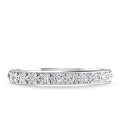 Round Brilliant Cut Half Eternity Wedding Band