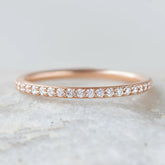 Round Brilliant Cut Full Eternity Wedding Band
