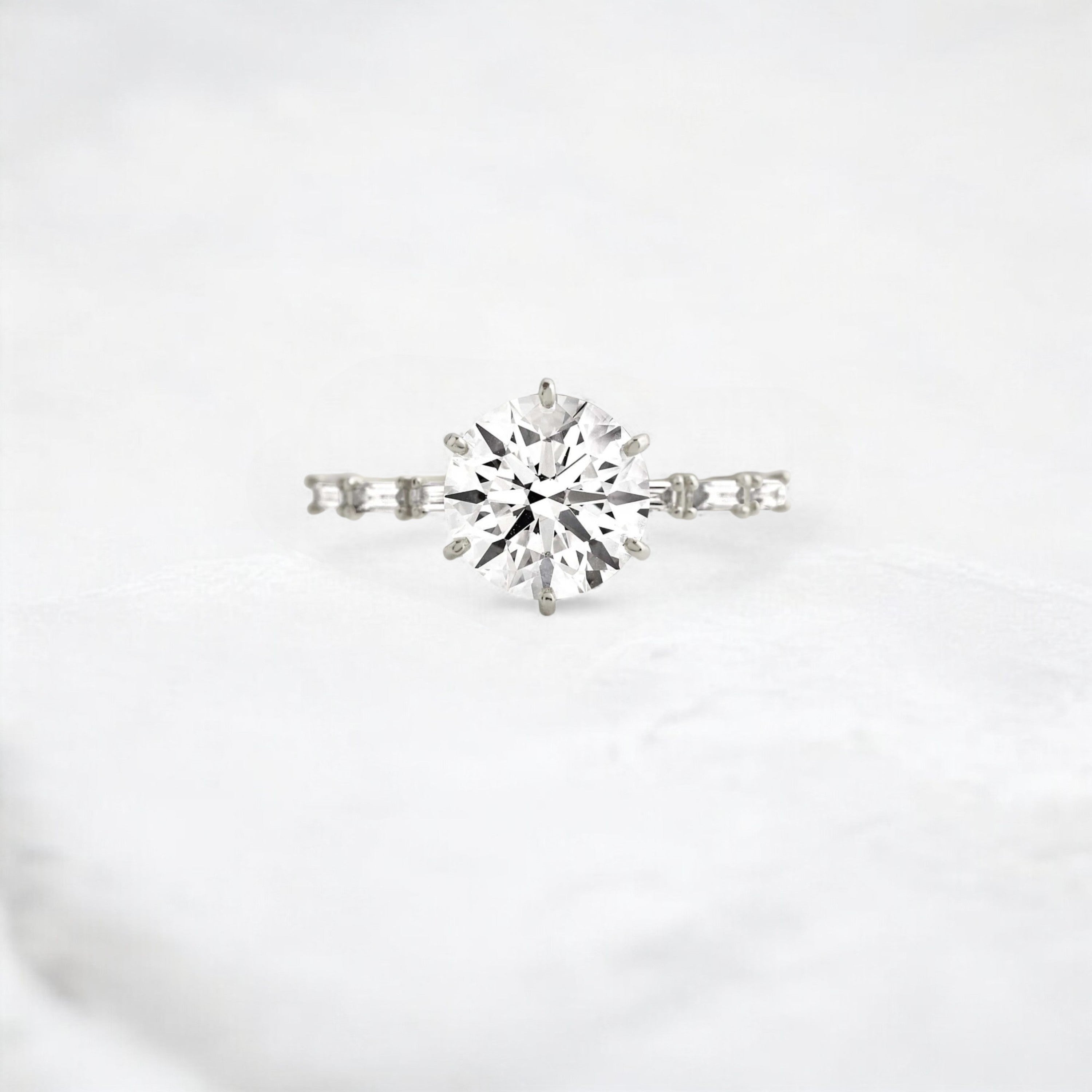 Aura-Lineage-Golden-Pave-Ring-with-Round-Baguette-Sparkle-2-ct-platinum-gemfora-1