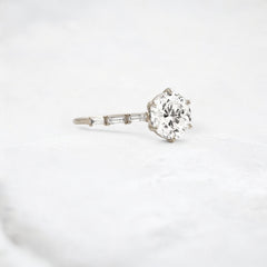 Aura-Lineage-Golden-Pave-Ring-with-Round-Baguette-Sparkle-2-ct-white-gold-gemfora-2