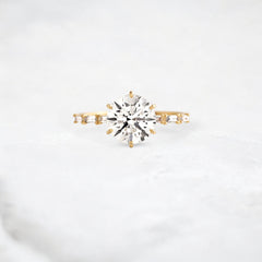 Aura-Lineage-Golden-Pave-Ring-with-Round-Baguette-Sparkle-2-ct-yellow-gold-gemfora-1