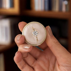 Aura-Lineage-Golden-Pave-Ring-with-Round-Baguette-Sparkle-model-gemfora-5