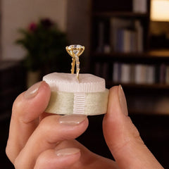 Aura-Lineage-Golden-Pave-Ring-with-Round-Baguette-Sparkle-model-gemfora-6