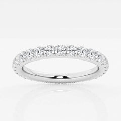 Round F-VS2 Lab Grown Diamond Full Eternity Wedding Band