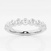 Round F-VS2 Lab Grown Diamond Floating Wedding Band
