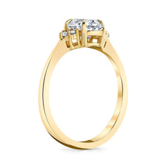 1.26CT Oval Cut Cluster Moissanite Diamond Engagement Ring