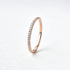 0.40CTW Round Brilliant Cut Moissanite Full Eternity Wedding Band