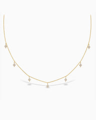 0.45CT Round Cut Moissanite Diamond Kite Drop Necklace for Women