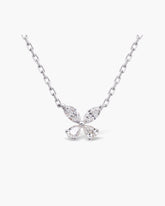 Marquise Cut Moissanite Diamond Butterfly Necklace for Women
