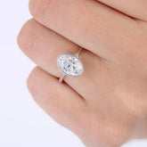 2ct Oval Cut Moissanite Bezel Engagement Ring 14k Yellow Gold Ring Her for Gril