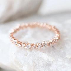 0.54ctw Round Brilliant Cut Full Eternity Wedding Band