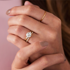 Luxe-Aurora-Round-Moissanite-Engagement-Ring-model-gemfora-2