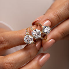 Snowdrift Ring - Round Cut Diamond | Handcrafted Engagement Ring | Melanie Casey