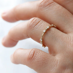 Round Brilliant Cut Full Eternity Wedding Band