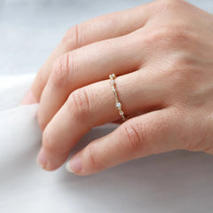 Round Brilliant Cut Full Eternity Wedding Band