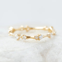 Round Brilliant Cut Full Eternity Wedding Band