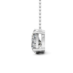 Pear Cut Moissanite Diamond Solitaire Colleen Necklace for Women