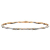 Round Cut Diamond Moissanite Tennis Necklace for Women