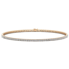 Round Cut Diamond Moissanite Tennis Necklace for Women