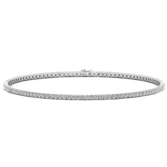 Round Cut Diamond Moissanite Tennis Necklace for Women
