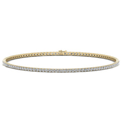 Round Cut Diamond Moissanite Tennis Necklace for Women