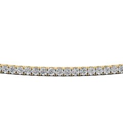 Round Cut Diamond Moissanite Tennis Necklace for Women
