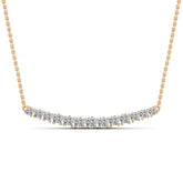 0.82ct Round Cut Moissanite Diamond Necklace for Women