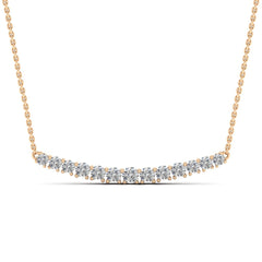 0.82ct Round Cut Moissanite Diamond Necklace for Women