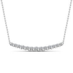 0.82ct Round Cut Moissanite Diamond Necklace for Women
