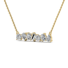 Mixed Shape Moissanite Diamond Necklace for Women