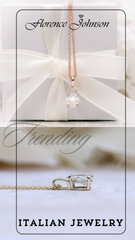Classic Pear Moissanite Solitaire Pendent Necklace in Solid Gold