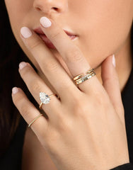2.50mm Round Cut Moissanite Flush Set Diamond Wedding Band