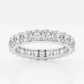 3mm Princess F-VS2 Lab Grown Diamond Eternity Wedding Band