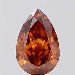 PEAR CT Fancy Deep Orange VVS2 Lab Grown Diamond