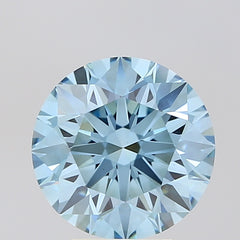 RD CT Fancy Vivid Blue VS1 Lab Grown Diamond