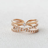 0.35CT Round Brilliant Cut Flexible Gift Wedding Band for Her