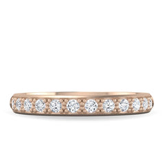 Round Brilliant Cut Full Eternity Wedding Band