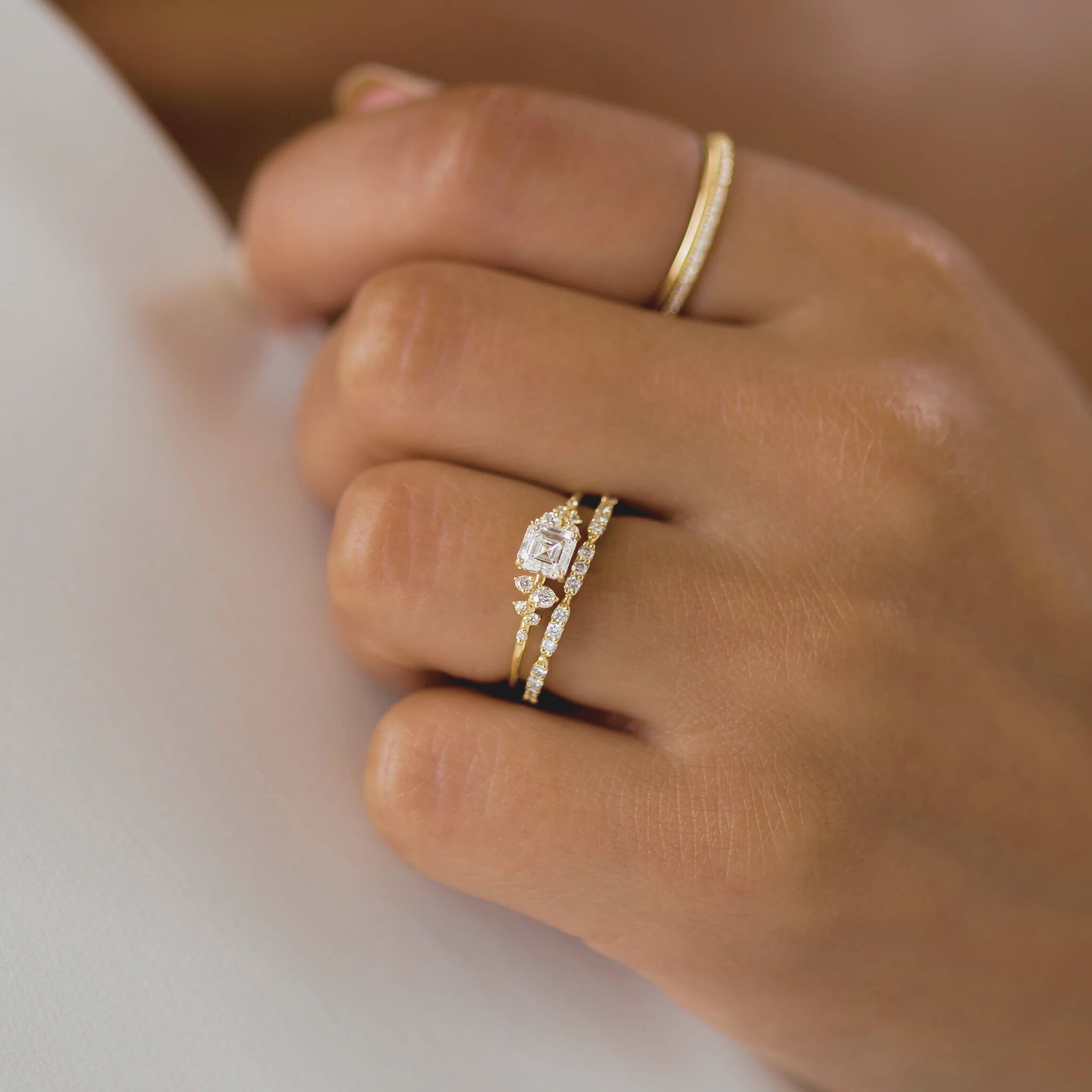 asscher-cut-cluster-mossainite-2ct-engagement-ring-8