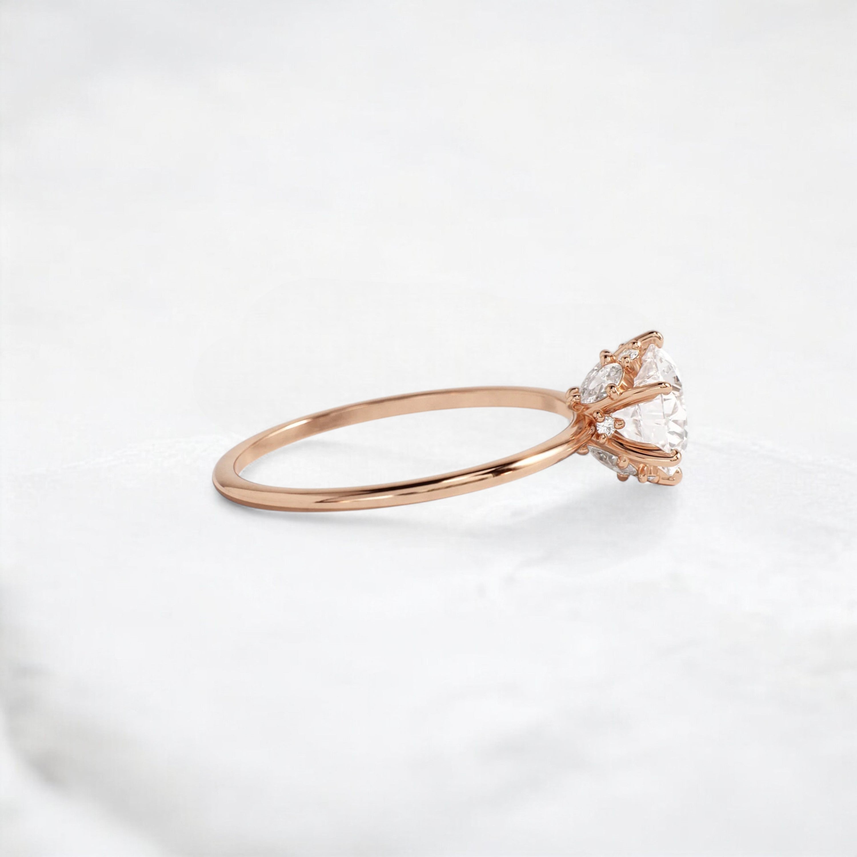 blossom-shine-round-pear-accents-moissanite-solitaire-ring-1-20-ct-rose-gold-gemfora-3