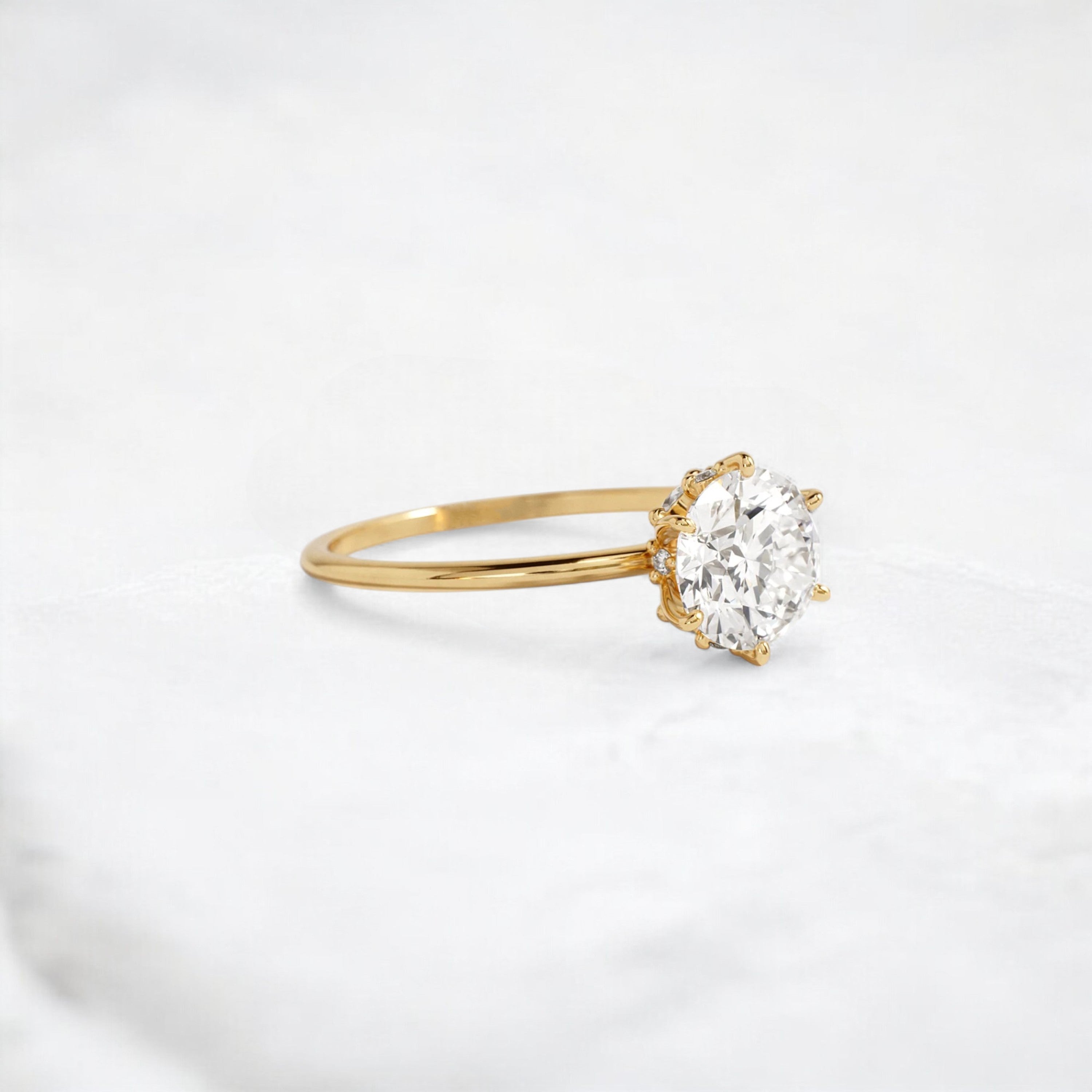 blossom-shine-round-pear-accents-moissanite-solitaire-ring-1-20-ct-yellow-gold-gemfora-2